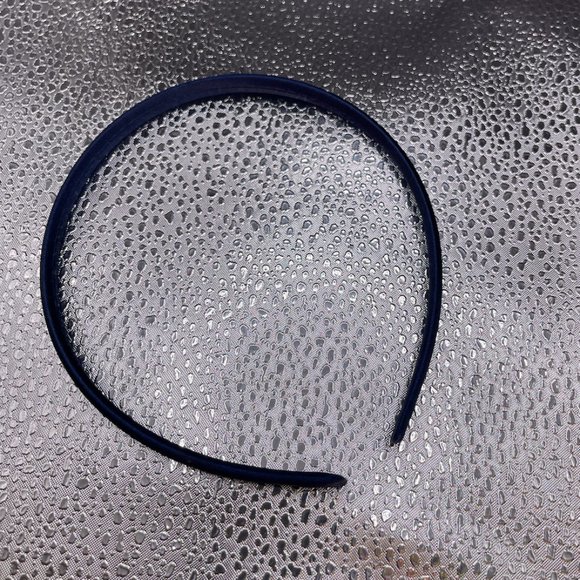 H19- Vintage Navy Blue Beret with hair clip and headband - Picture 6 of 7